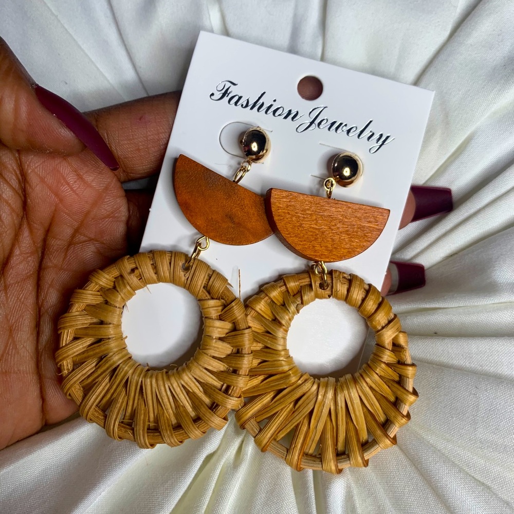 Vacation wooden earrings!